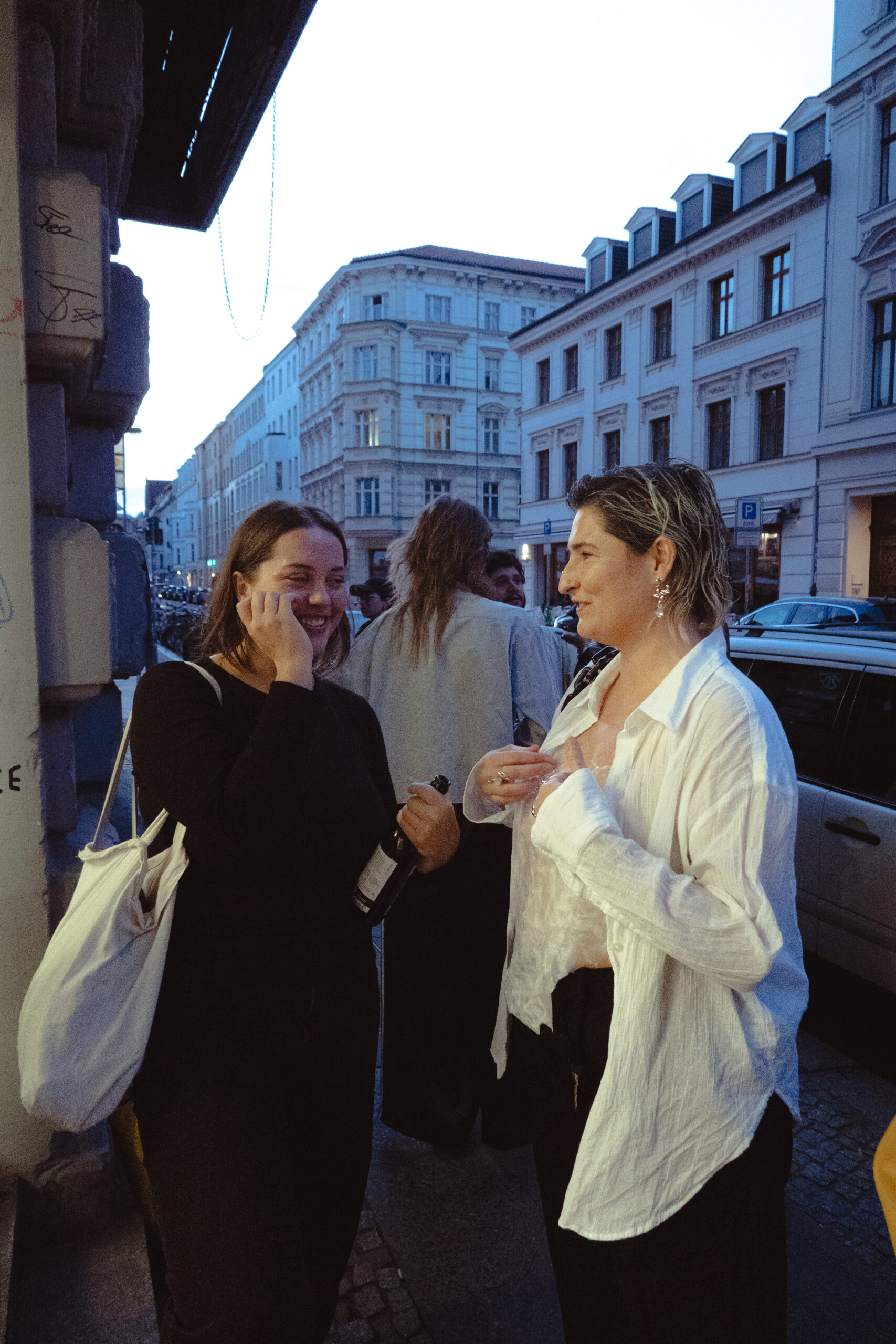 Photo from opening from Chwilkowska's group exhibition in Berlin