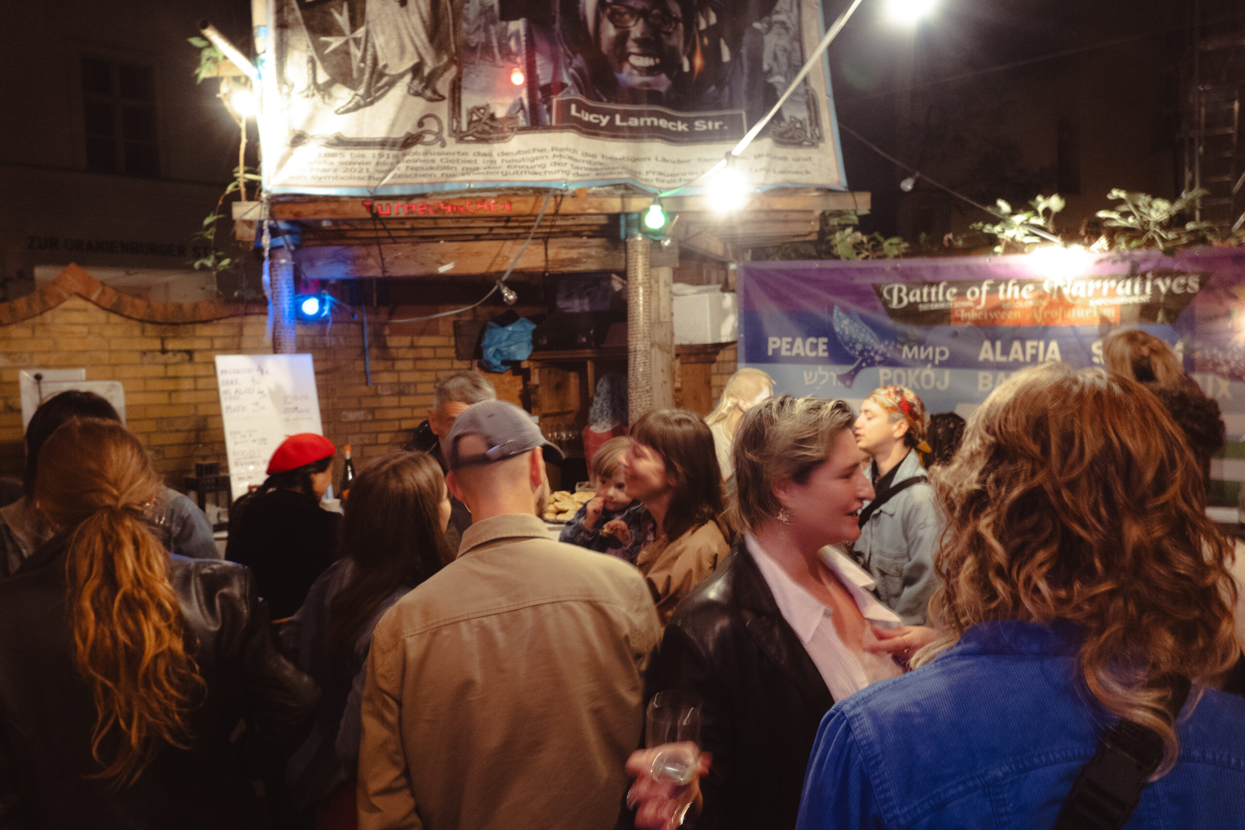 Photo from opening from Chwilkowska's group exhibition in Berlin