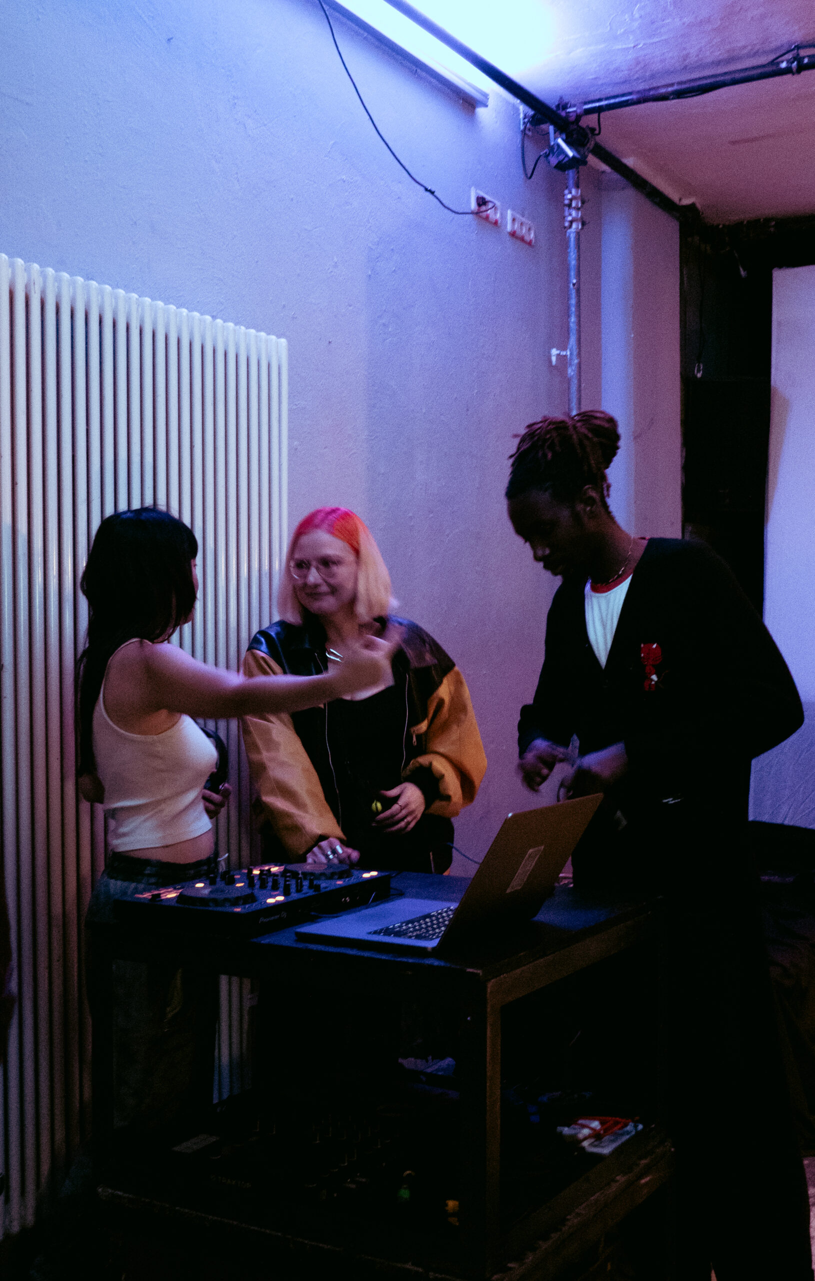 Photo from opening from Chwilkowska's group exhibition in Berlin