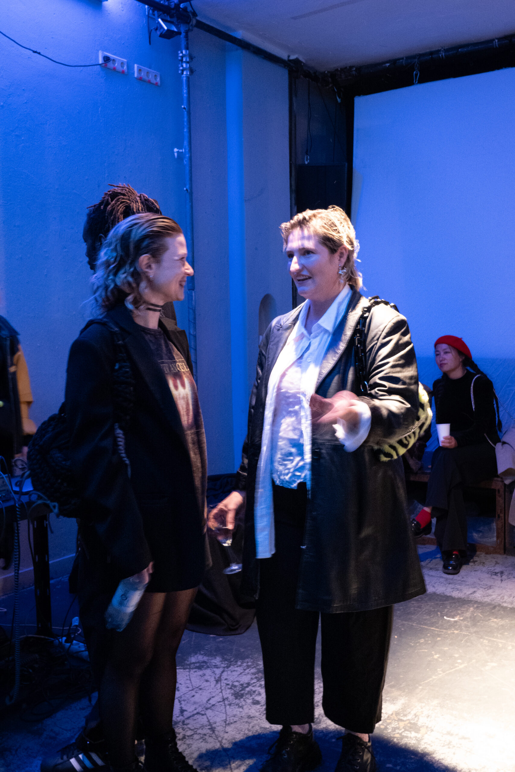 Photo from opening from Chwilkowska's group exhibition in Berlin